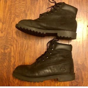Black Timberland boots sz 7